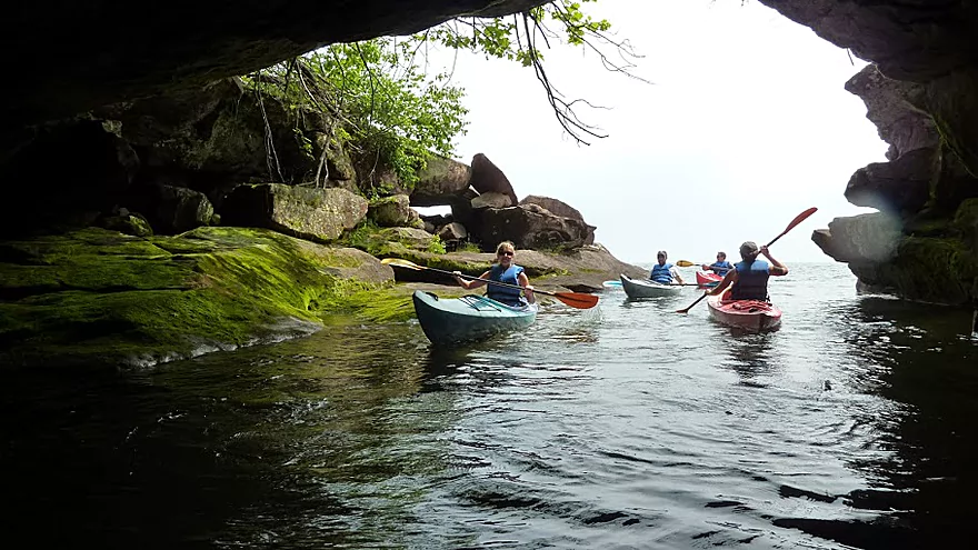 madeline island cave tours