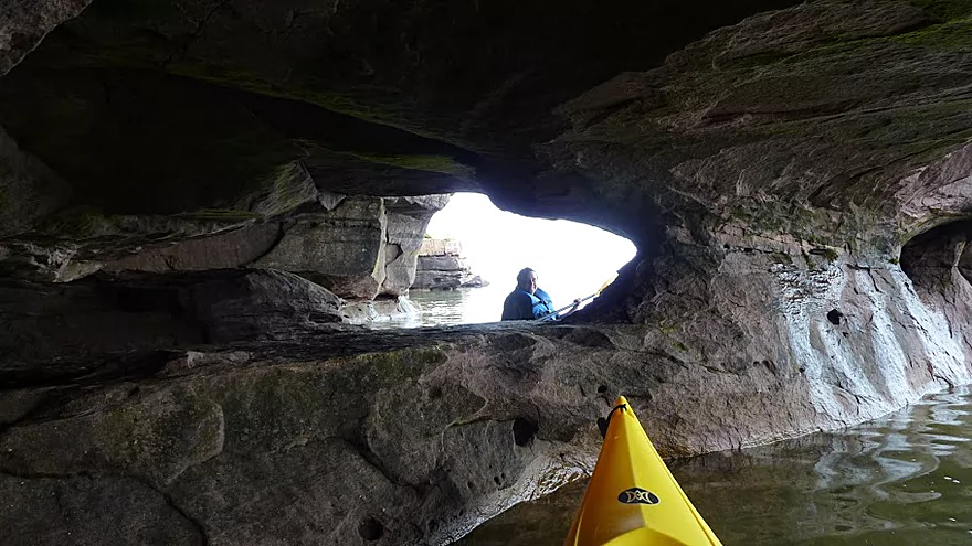 madeline island cave tours